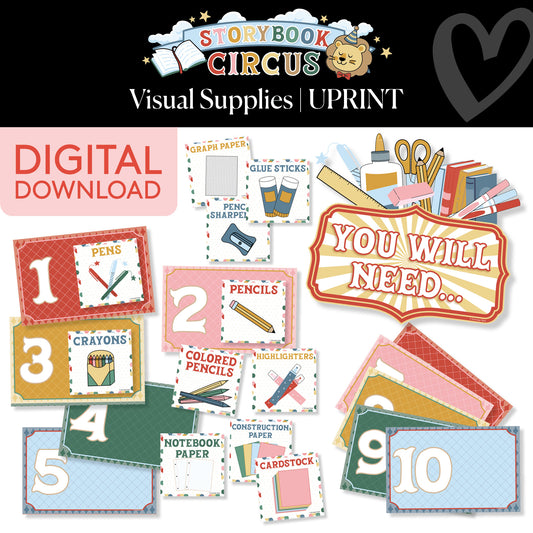 Printable Vintage Visual Supplies | Storybook Circus
