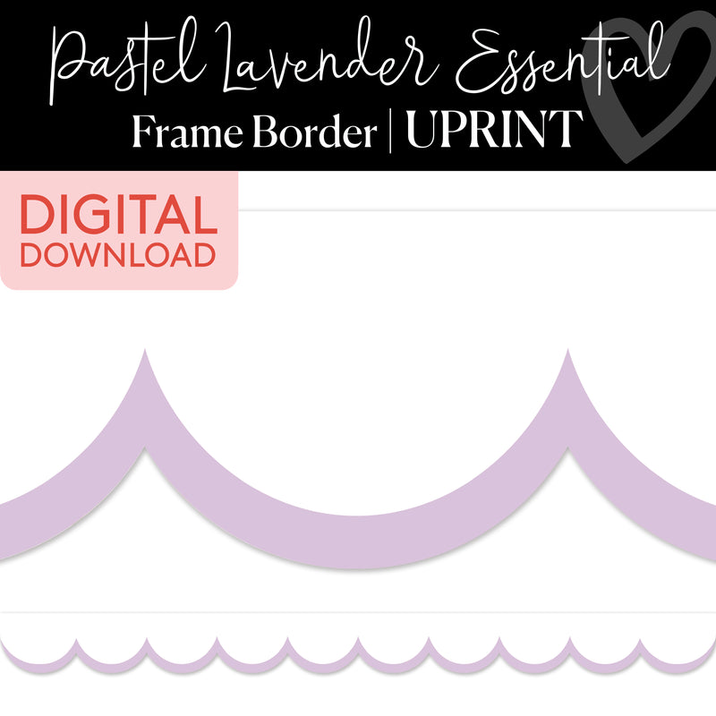 Pastel Lavender | Bulletin Board Borders | Printable Classroom Decor | Schoolgirl Style