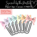 Paper Clips | Classroom Cut Outs | Saved By The Pastel | Printable Classroom Decor | Schoolgirl Style
