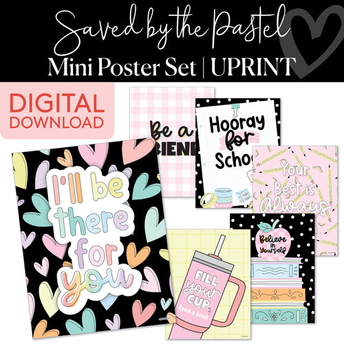 Saved By The Pastel Mini Poster Set UPRINT