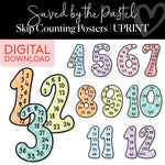 Saved By The Pastel Skip Counting Posters UPRINT 