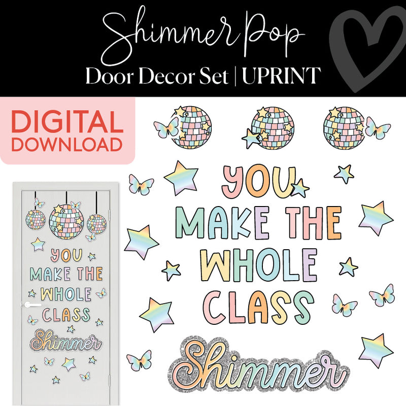 Classroom Door Decorations | Shimmer Pop | Printable Classroom Decor | – Schoolgirl Style classroom-door-decorations-shimmer-pop-printable-classroom-decor-schoolgirl-style