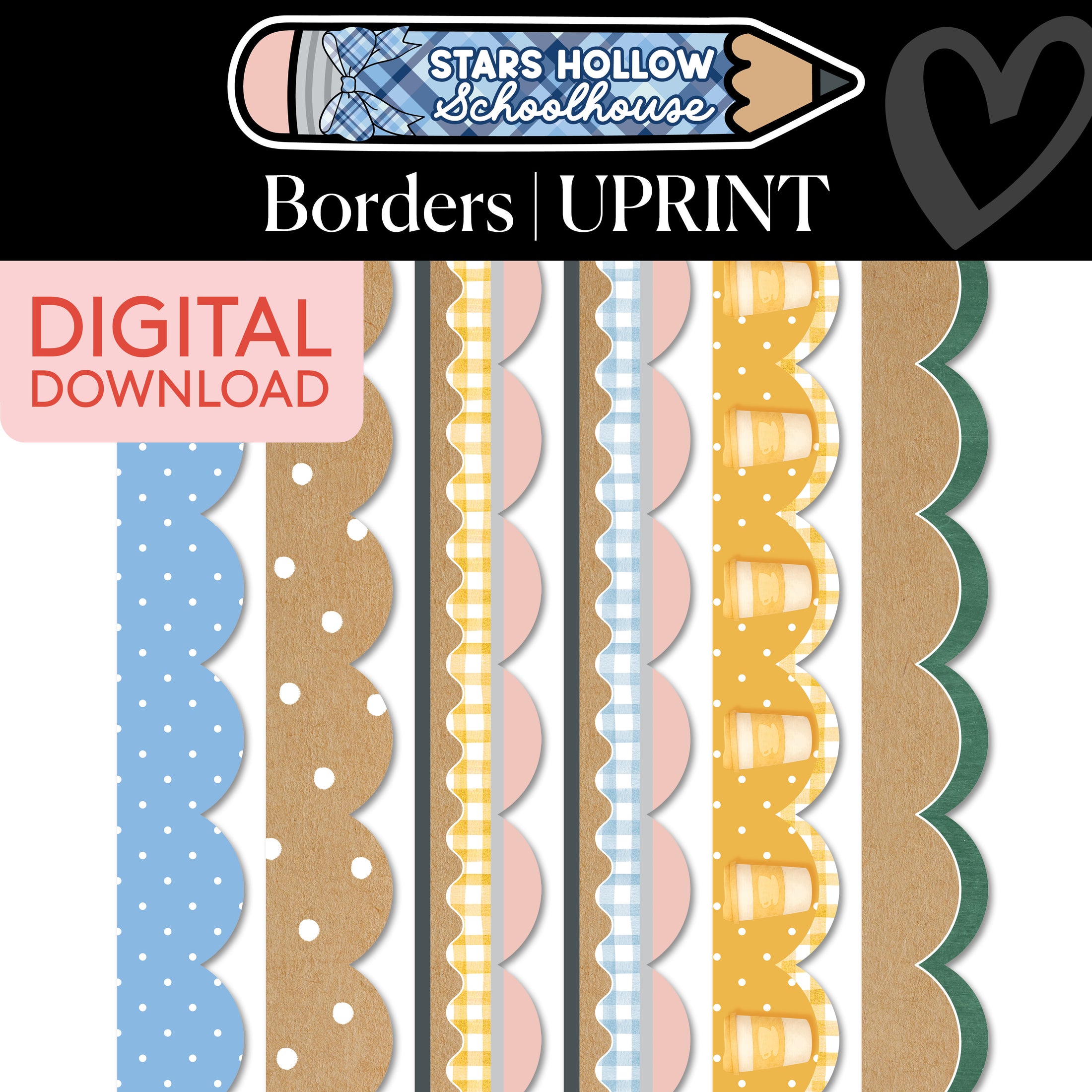 Printable Cozy Border Bundle 1 | Stars Hollow Schoolhouse