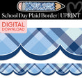 Load image into Gallery viewer, Printable Cozy School Day Plaid Border | Stars Hollow Schoolhouse
