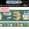 Load image into Gallery viewer, Printable Cozy Rory's Reading Pile Border | Stars Hollow Schoolhouse
