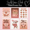 Self Love Club Mini Posters Set | Classroom Decor UPRINT | Schoolgirl Style
