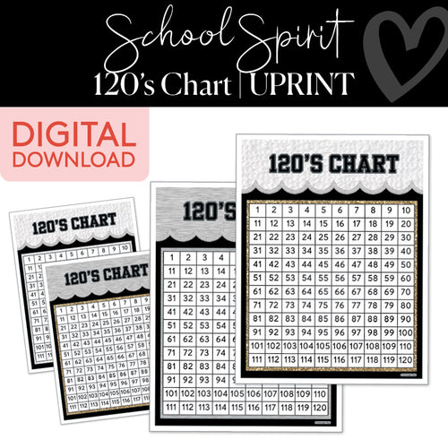 School Spirit 120's Chart UPRINT 