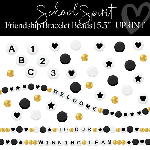 School Spirit Friendship Beads Cutouts UPRINT 