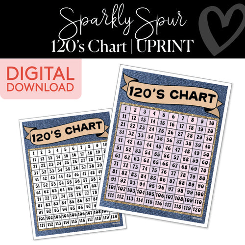 Sparkly Spur 120's Chart UPRINT