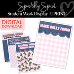 Student Work Displays | Sparkly Spur | Printable Classroom Decor | Schoolgirl Style