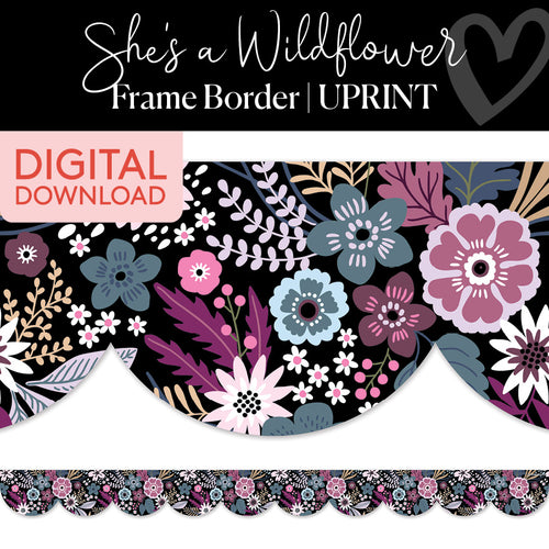 Shes a Wildflower Printable Classroom Border