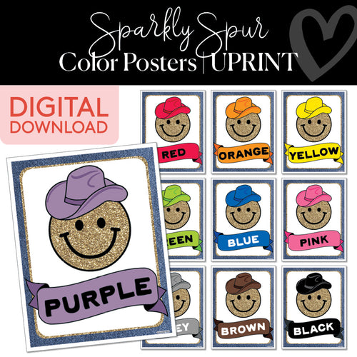 Sparkly Spur Coin Posters UPRINT 