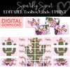 Sparkly Spur cactus editable and printable teacher toolbox labels 