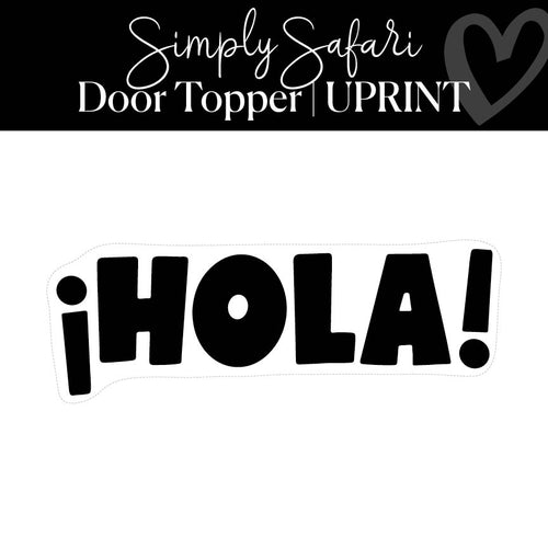 Hola Door Topper Simply Safari by UPRINT
