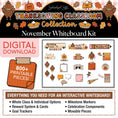 Load image into Gallery viewer, Printable Thanksgiving November Whiteboard Management System | 90s Teacher
