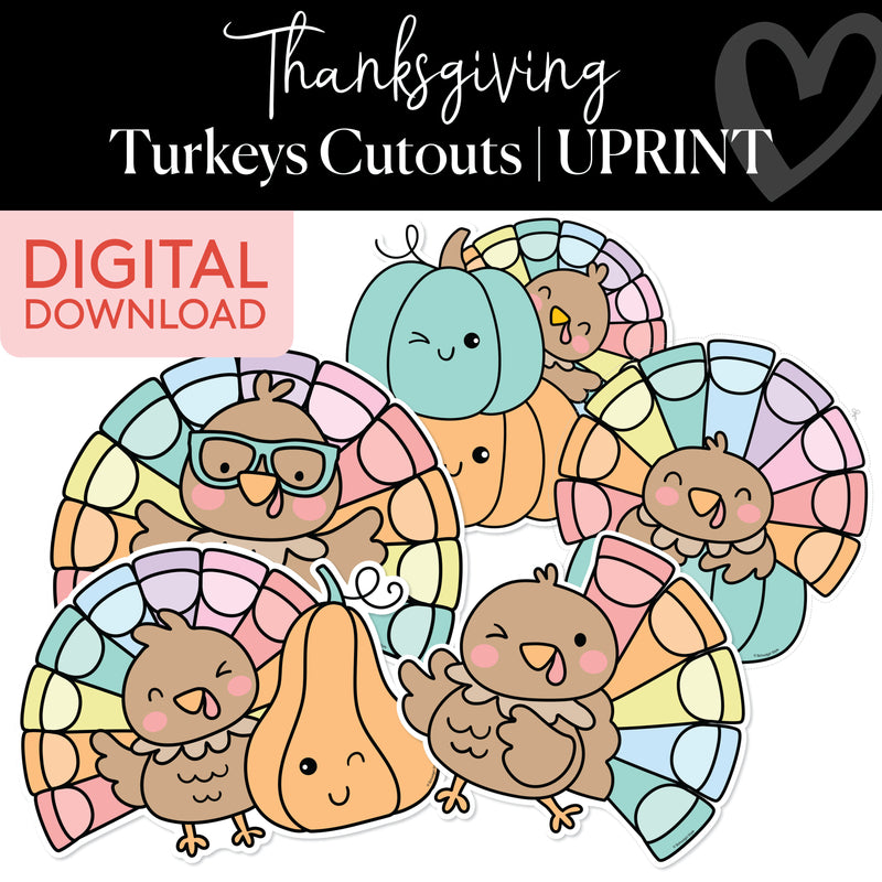 Thanksgiving turkey cutouts