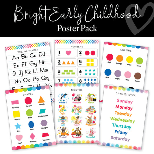 Bright | Early Childhood Poster Pack