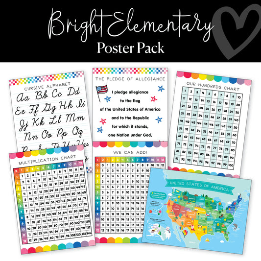 Bright | Elementary Poster Pack