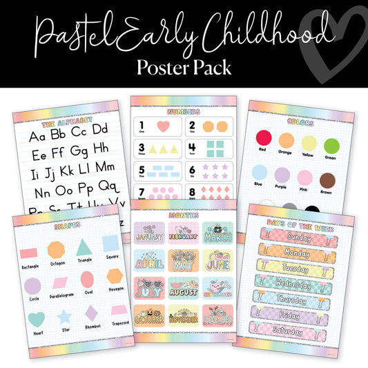 Pastel | Early Childhood Poster Pack