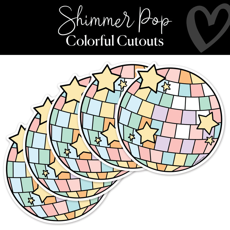 Disco Ball | Classroom Cut Outs | Shimmer Pop | Schoolgirl Style