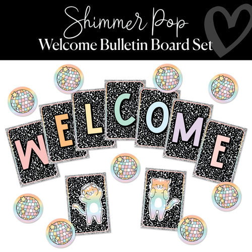 Shimmer Pop Welcome Bulletin Board Set