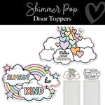 Shimmer Pop Pastel Door Toppers