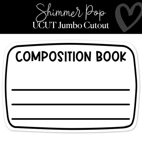 Composition Notebook you cut jumbo cutout