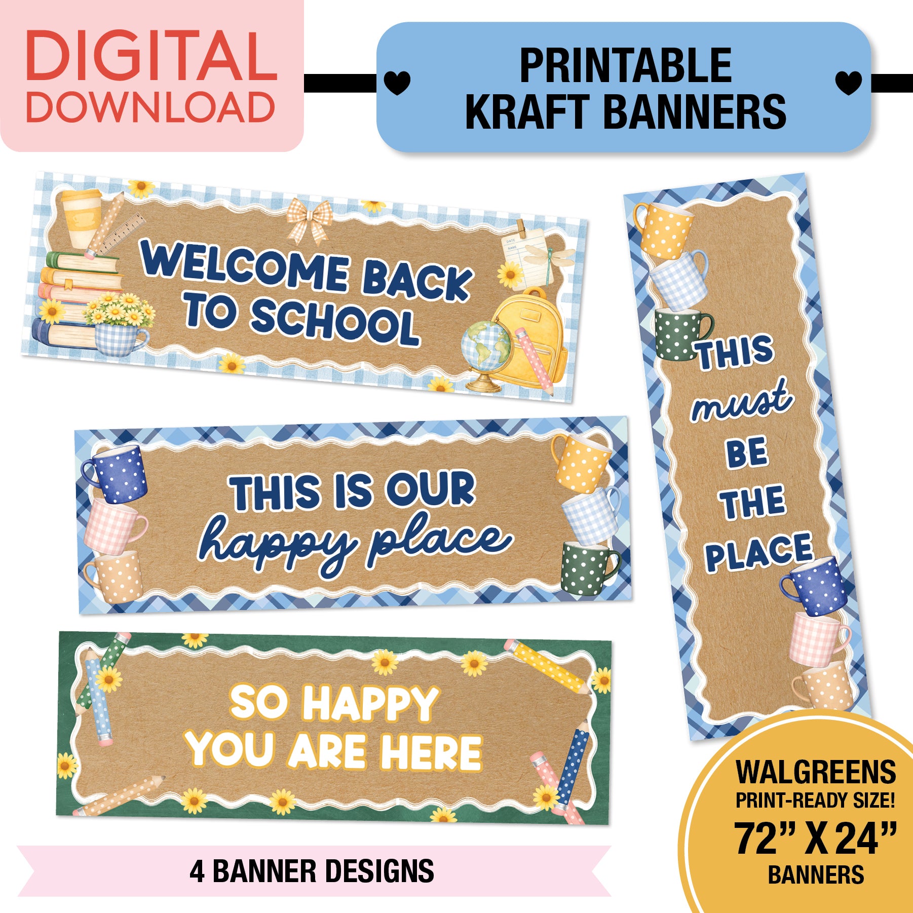 No Prep No Cut Classroom Decor Bundle | Stars Hollow Schoolhouse