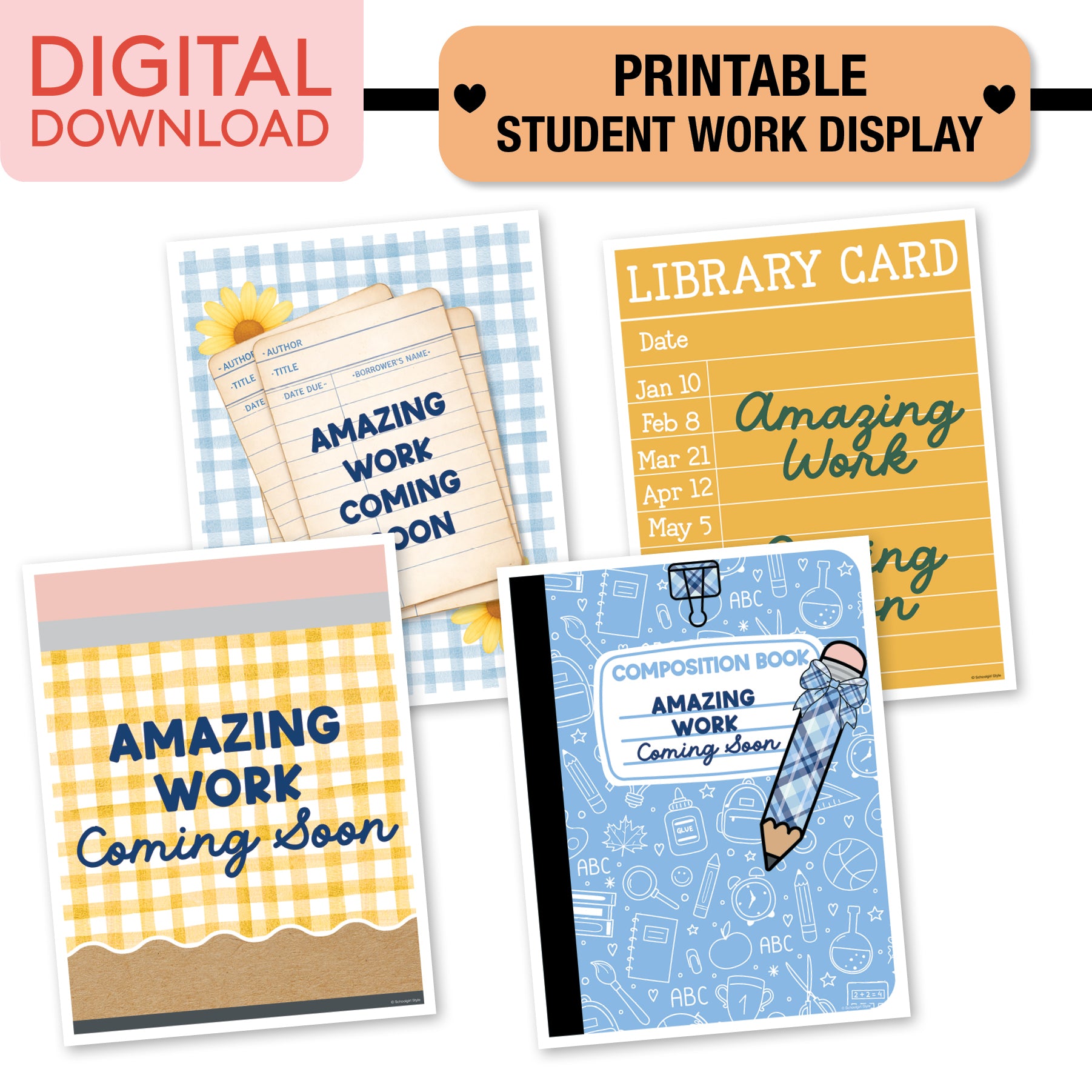 No Prep No Cut Classroom Decor Bundle | Stars Hollow Schoolhouse