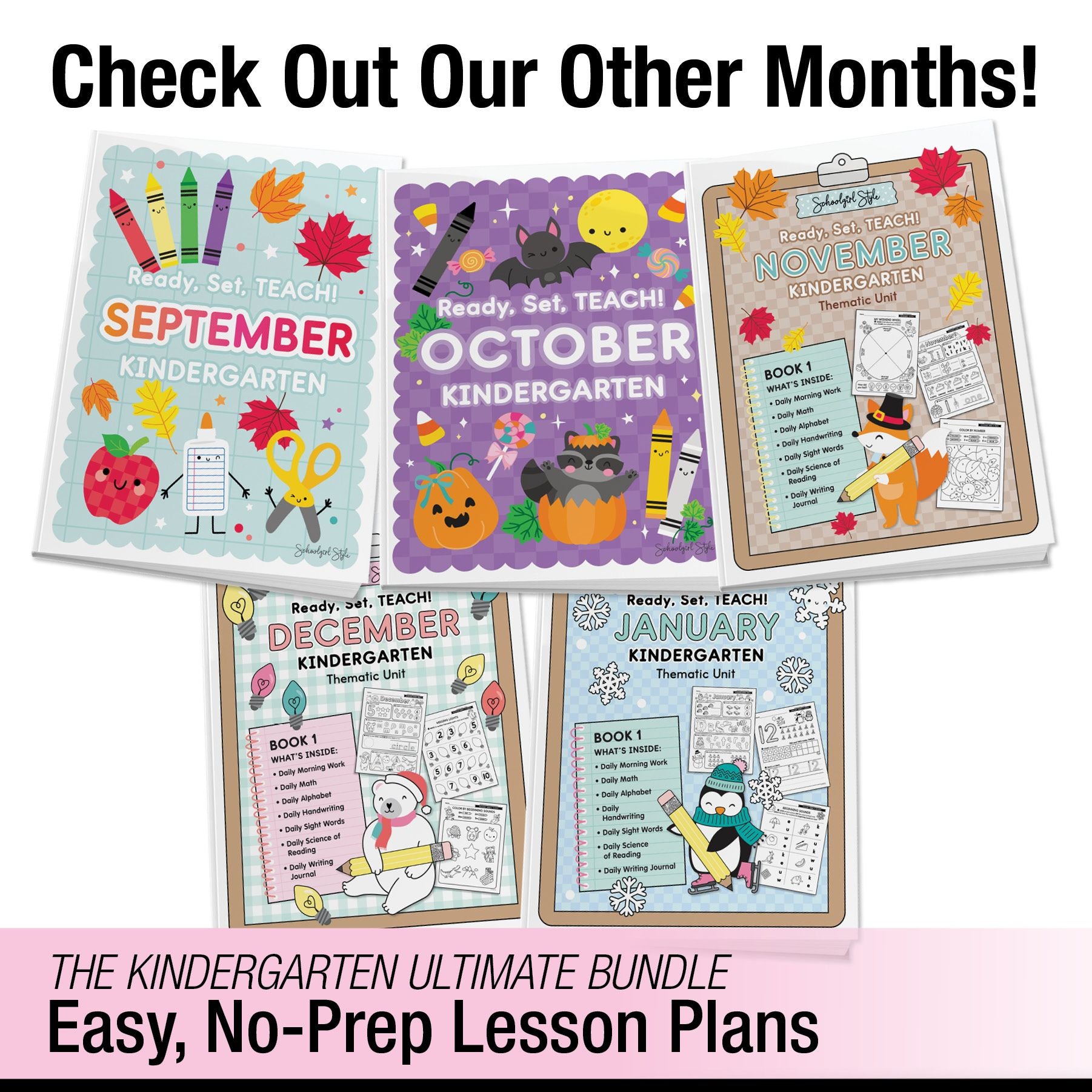 Ultimate Bridge To First Grade Pre-Printed And Digital Summer Workbook
