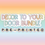 Sugar Pop | Pre-Printed Classroom Decor Bundle | Decor To Your Door | Schoolgirl Style