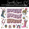 Howdy Howdy Howdy | Inspirational Classroom Headline | Sparkly Spur | Schoolgirl Style
