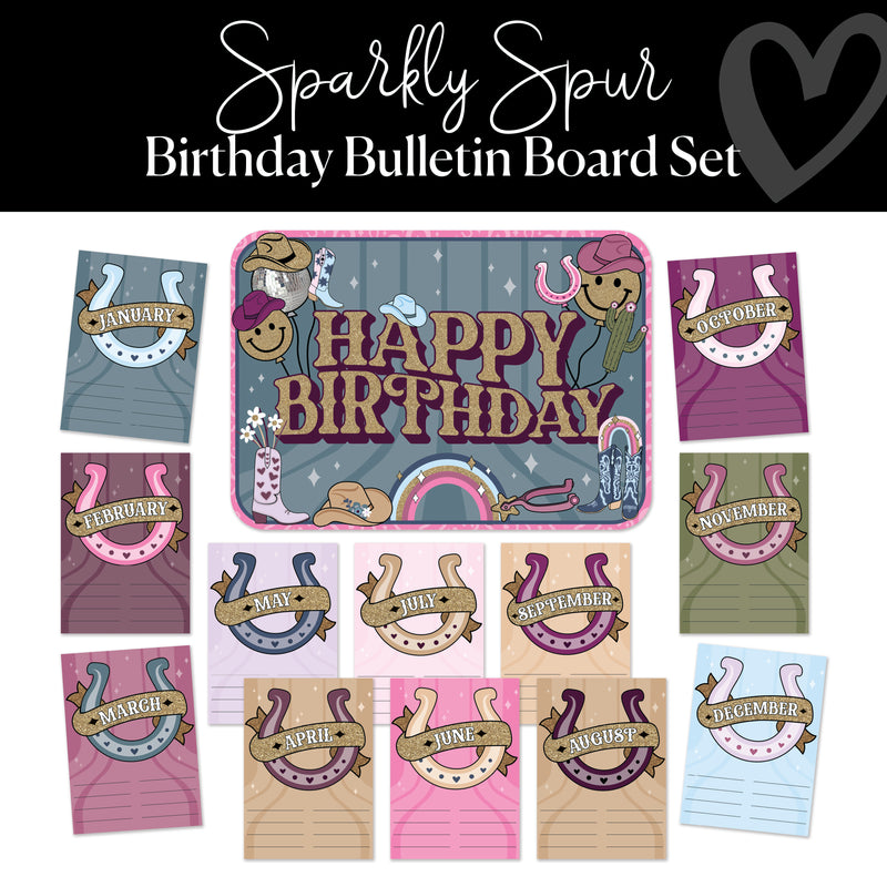 Birthday | Bulletin Board Set | Sparkly Spur | Schoolgirl Style