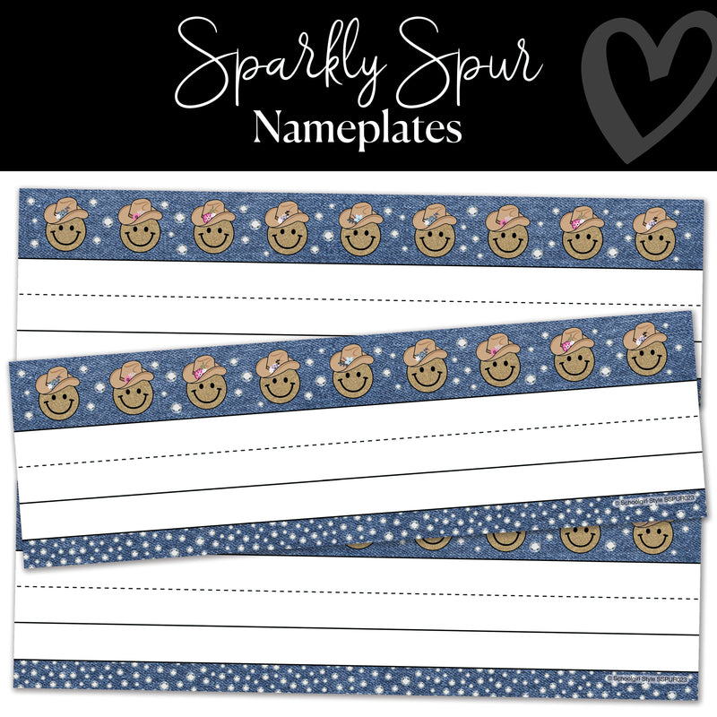 Name Plates | Sparkly Spur | Schoolgirl Style