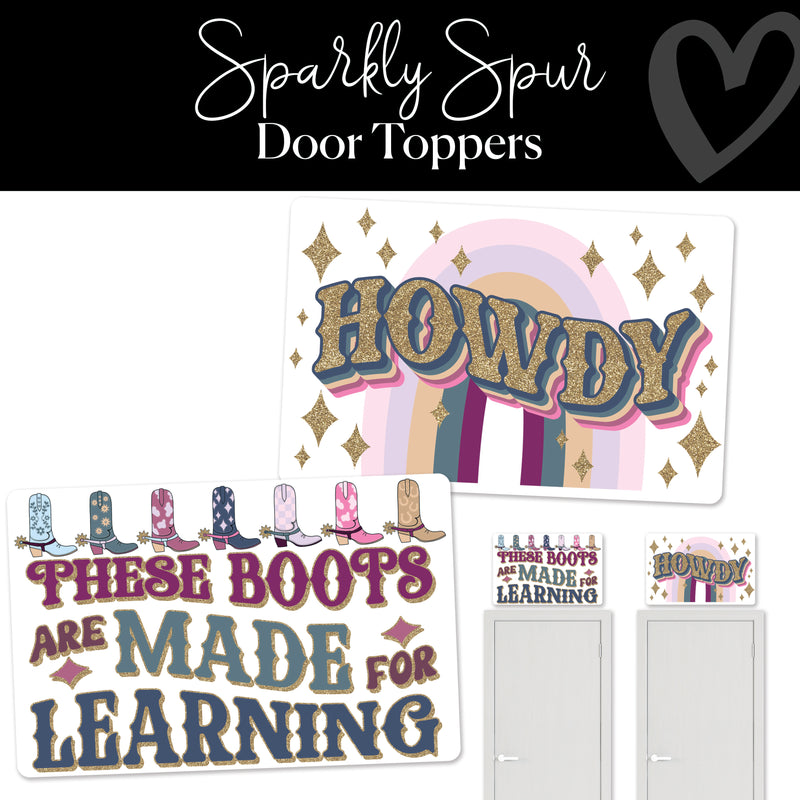 Door Toppers | Sparkly Spur | Schoolgirl Style