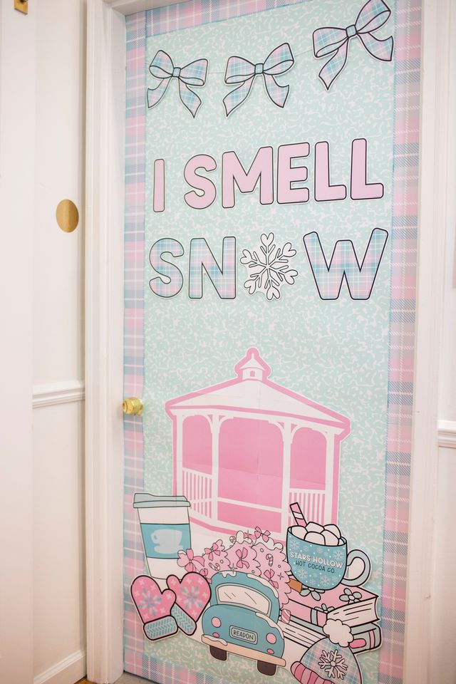 Printable Winter in Stars Hollow Door Decor Bulletin Board Set and Cutouts Bundle