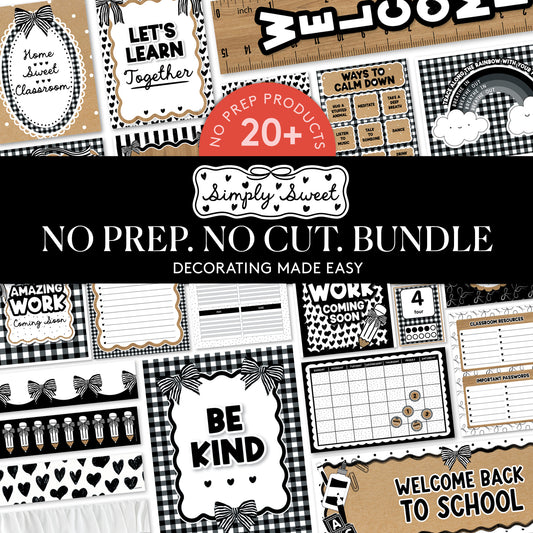 No Prep No Cut Classroom Decor Bundle | Simply Sweet