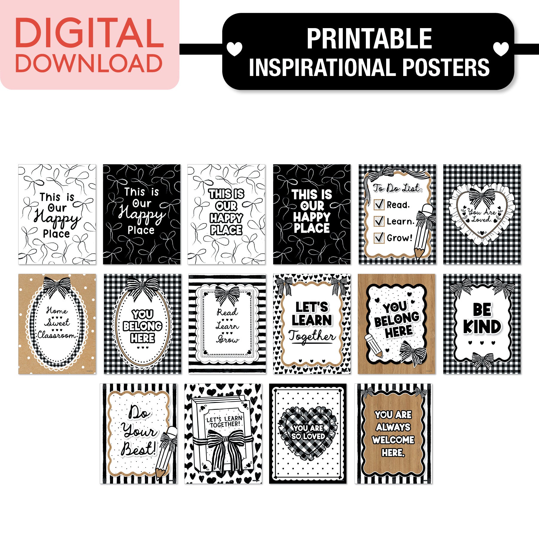No Prep No Cut Classroom Decor Bundle | Simply Sweet
