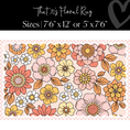 Load image into Gallery viewer, Retro Floral Rug Classroom Rug 70's Floral by Flagship
