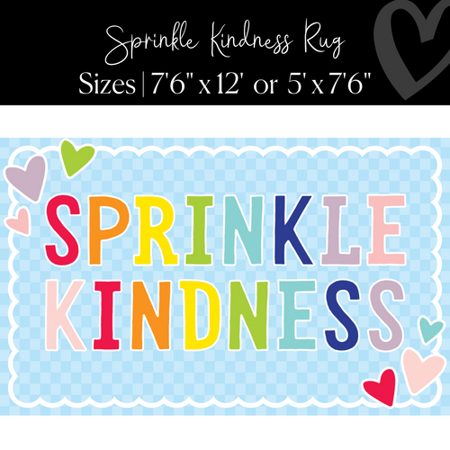Sprinkle Kindness Checkerboard Rug by Flagship