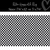 Black and White Checkerboard Rug Classroom Rug by Flagship