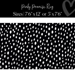 Black and White Spotty Rug Classroom Rug Pinky Promise by Flagship