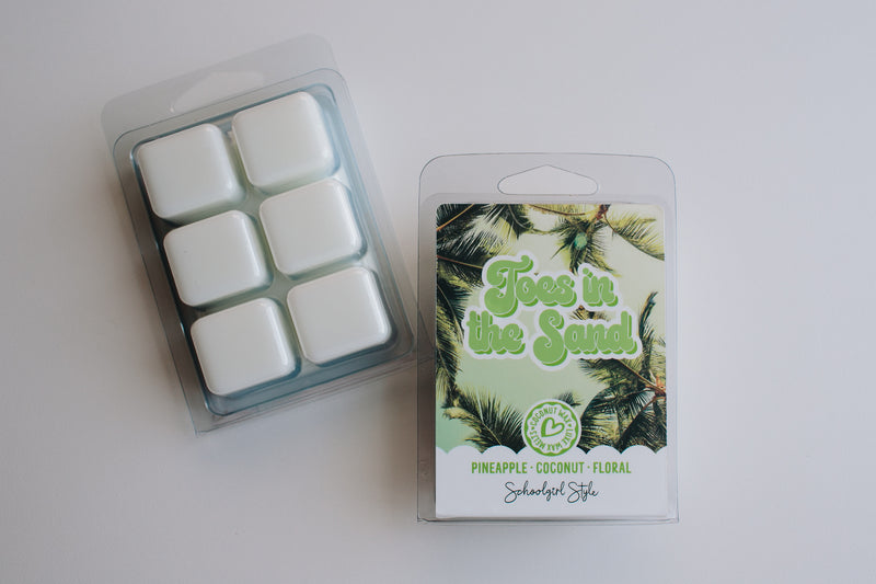 Wax Melts for the Classroom | Toes in the Sand | Pineapple Coconut Scented Wax Melts | Non-Toxic | Schoolgirl Style
