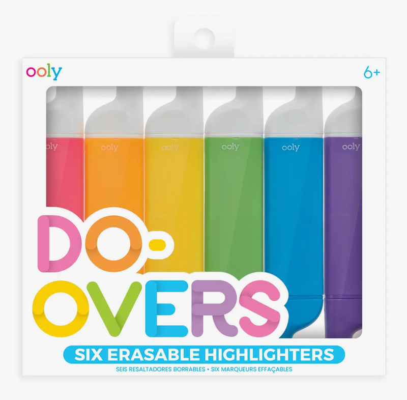 Do Overs - Erasable Highlighters - Set of 6