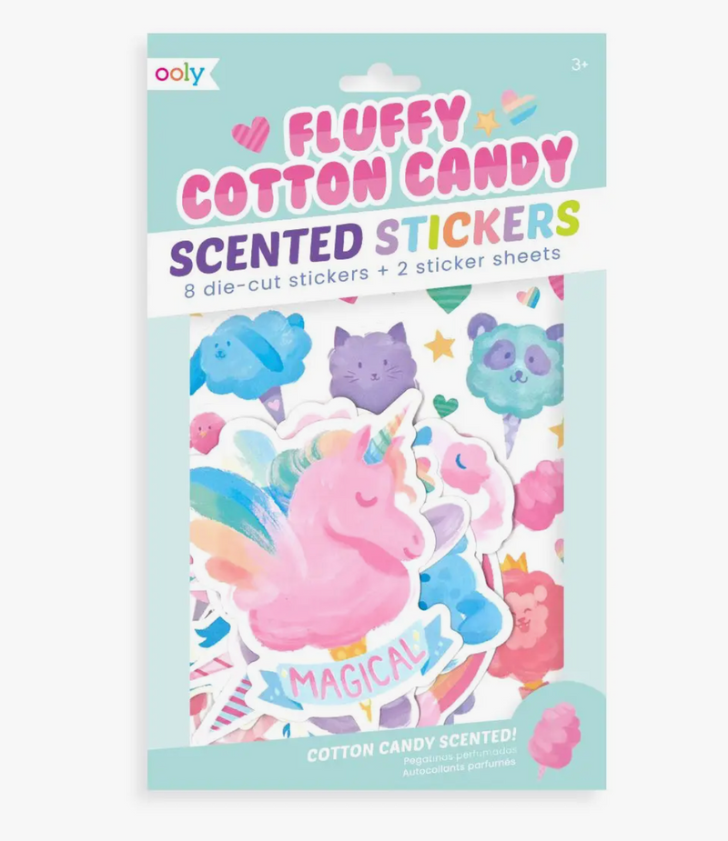 Fluffy Cotton Candy - Scented Stickers