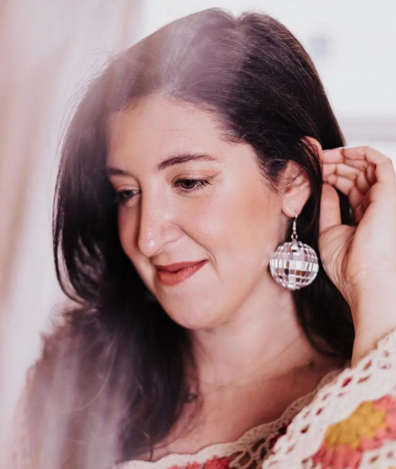 Glitter 2025 ball earrings