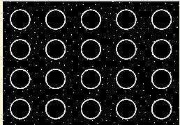 White Circle Sit Spots and Tiny Polka Dots Classroom Mat by Schoolgirl Style