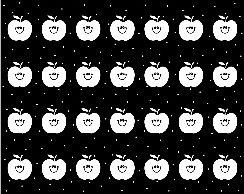 Black and White Apple Sit Spot Classroom Mat by Schoolgirl Style