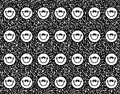 Black and White Happy Faces Sit Spot on Composition Classroom Mat by Schoolgirl Style