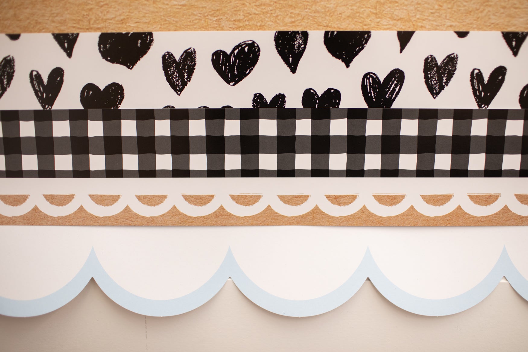 Sweetheart Sketch Classic Black and White Bulletin Board Border | Simply Sweet